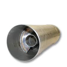 Exhaust Twister Race Muffler Aluminized 4in x 4in x  18in - 12in Body