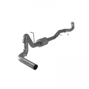 Exhaust Race Kit  Stainless Chevy Duramax w/OEM 4-Bolt Flange 4-inch 2017-2019