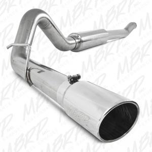 MBRP Exhaust 4" XP Series Turbo Back Single Exhaust T409 Stainless Steel Ford  Powerstroke 6.0L (2003-2006) excluding 137" wheel base