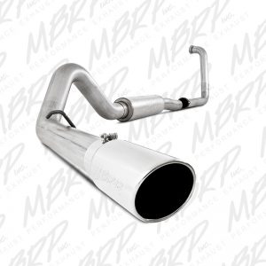 MBRP Exhaust 4" Installer Series Turbo  Back Single Exhaust Aluminized Ford Powerstroke 6.0L (2003-2005)  Excursion Only