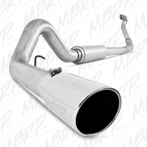 MBRP Exhaust 4" Installer Series Turbo Back Single Exhaust Aluminized Ford  Powerstroke 7.3L (1994-1997)